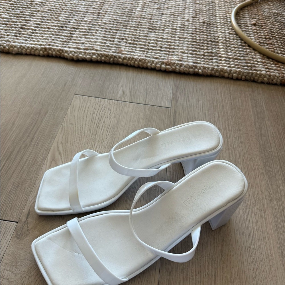 Jefferey Campbell white heels